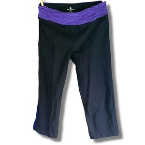 Tuff Athletics Black and Purple Leggings